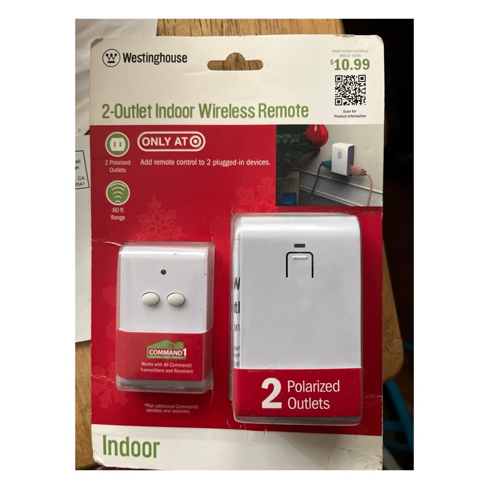 2 Outlet Indoor Wireless Remote